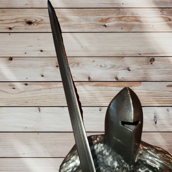 Ron Lyon Knightmare Frightknight Metal Sculpture Long Sword - 1980s - Picture 2 of 8